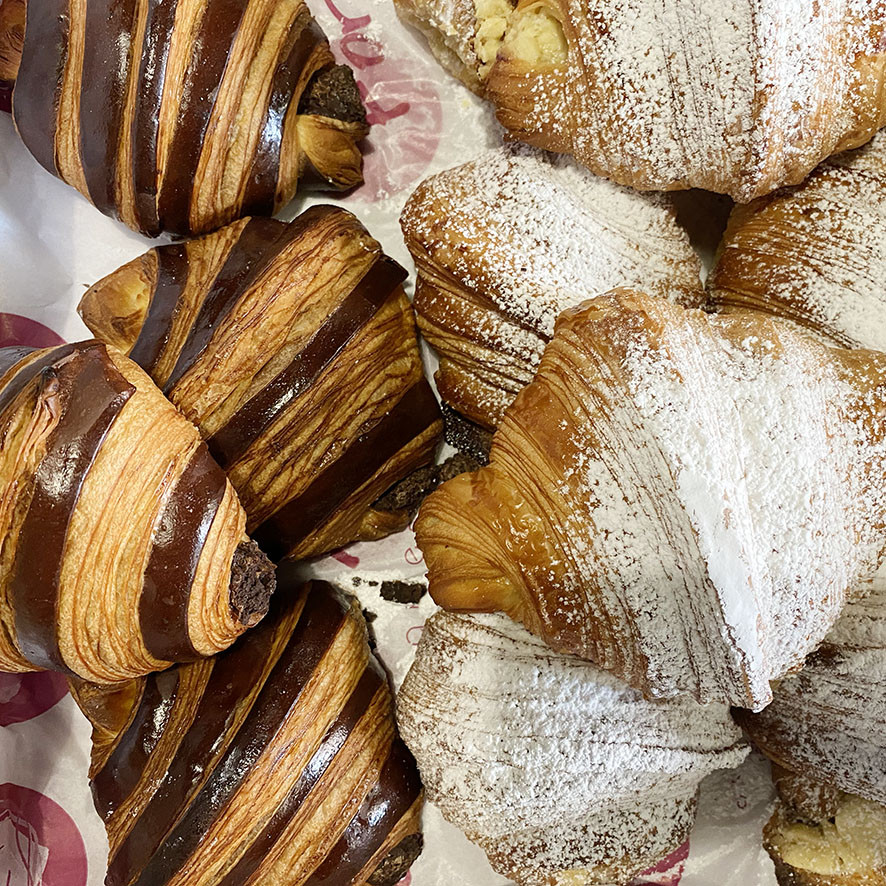 Croissant xocolata negra