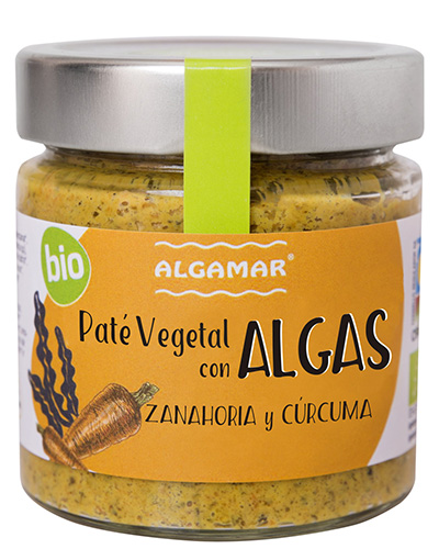 Paté d'algues, pastanaga i cúrcuma