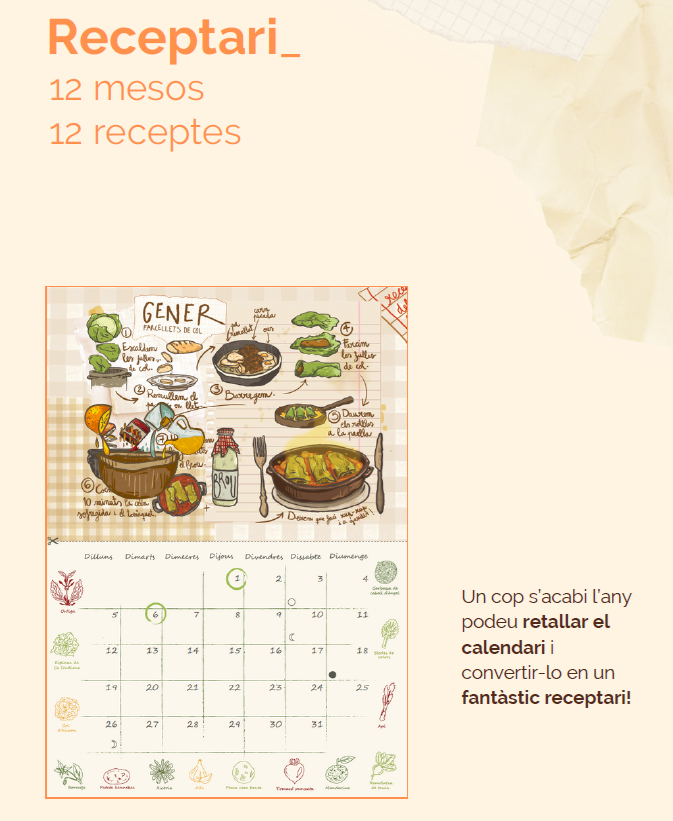 OFERTA! Calendari/receptari Bon consumidor 2026