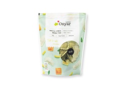 Raviolis d'espinacs, poma i panses