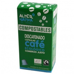 Capsules cafè DESCAFEÏNAT compostables ecològiques
